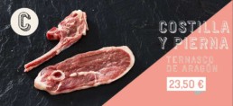 Debuche Carnes Nobles Zaragoza - Costilla y Pierna Ternasco de Arag&oacute;n - Carne a domicilio - Carnicer&iacute;a online